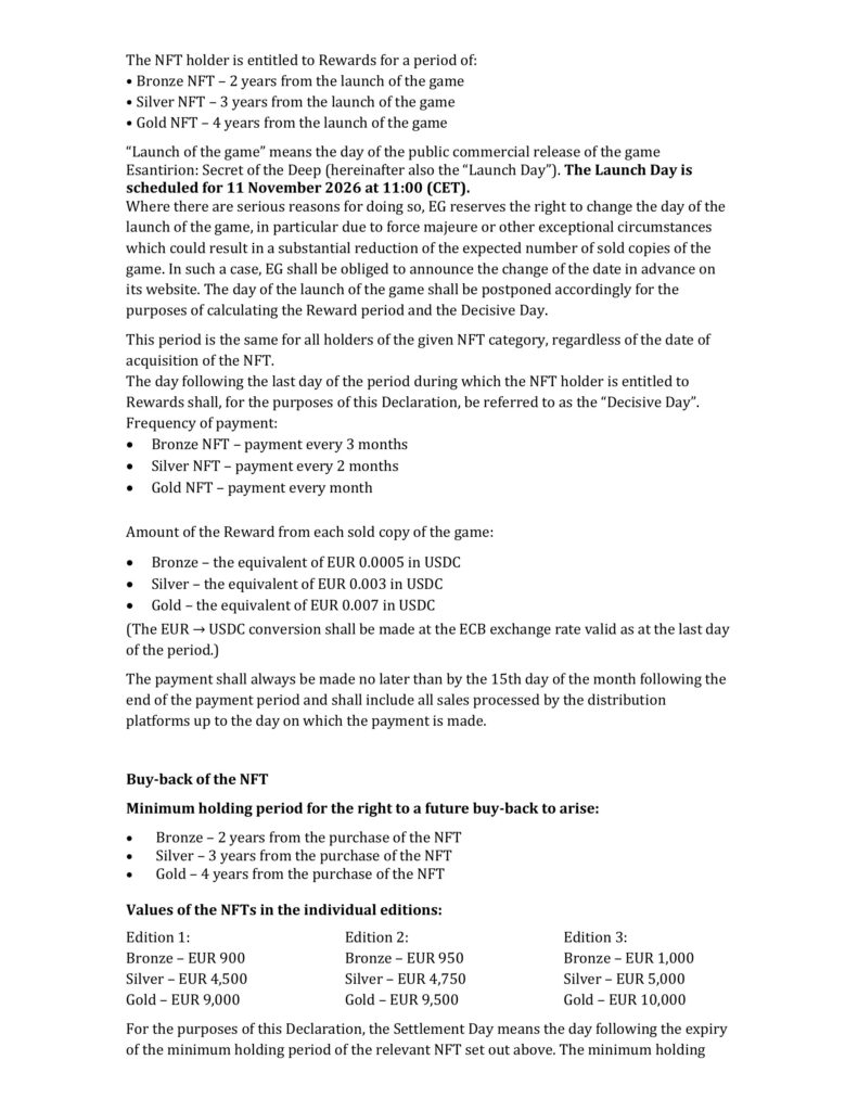 Binding Declaration – page 2